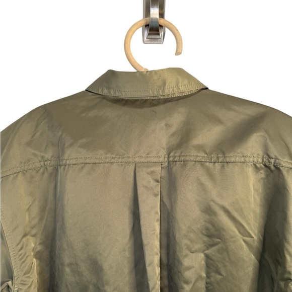 Banana Republic Safari Utility Belted Shirt Jacket Olive Green M NWOT Military - Picture 8 of 16